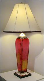 DaneCranberryGoldLamp