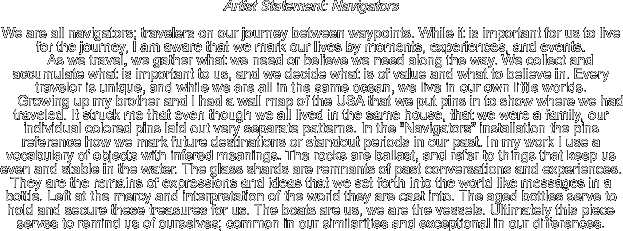 Artist Statement: Navigators