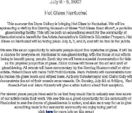 July 6 - 8, 2007