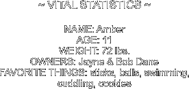 ~ VITAL STATISTICS ~